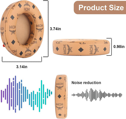 Studio 3 Ear Pads Cushions Replacement Earpads for Beats Studio 2 & Studio 3 Wired & Wireless Headphones,Ear Cushions Memory Foam Earpads with Soft Protein Leather Replacement Parts -White Floral