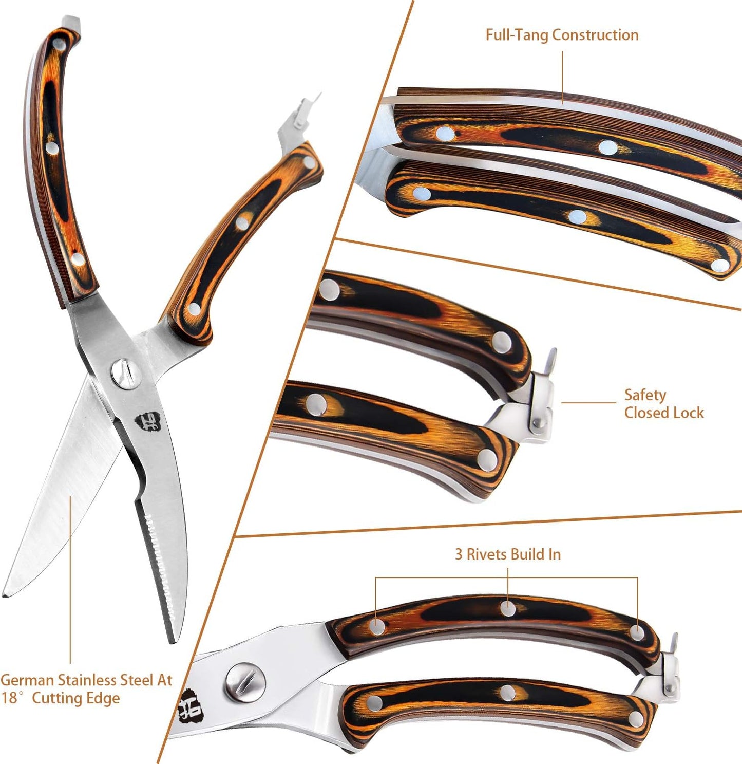 TUO Boning Knife - Razor Sharp Fillet Knife - High Carbon German Stainless Steel Kitchen Cutlery - Pakkawood Handle - Luxurious Gift Box Included - 7 inch - Fiery Phoenix Series