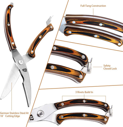 TUO Boning Knife - Razor Sharp Fillet Knife - High Carbon German Stainless Steel Kitchen Cutlery - Pakkawood Handle - Luxurious Gift Box Included - 7 inch - Fiery Phoenix Series