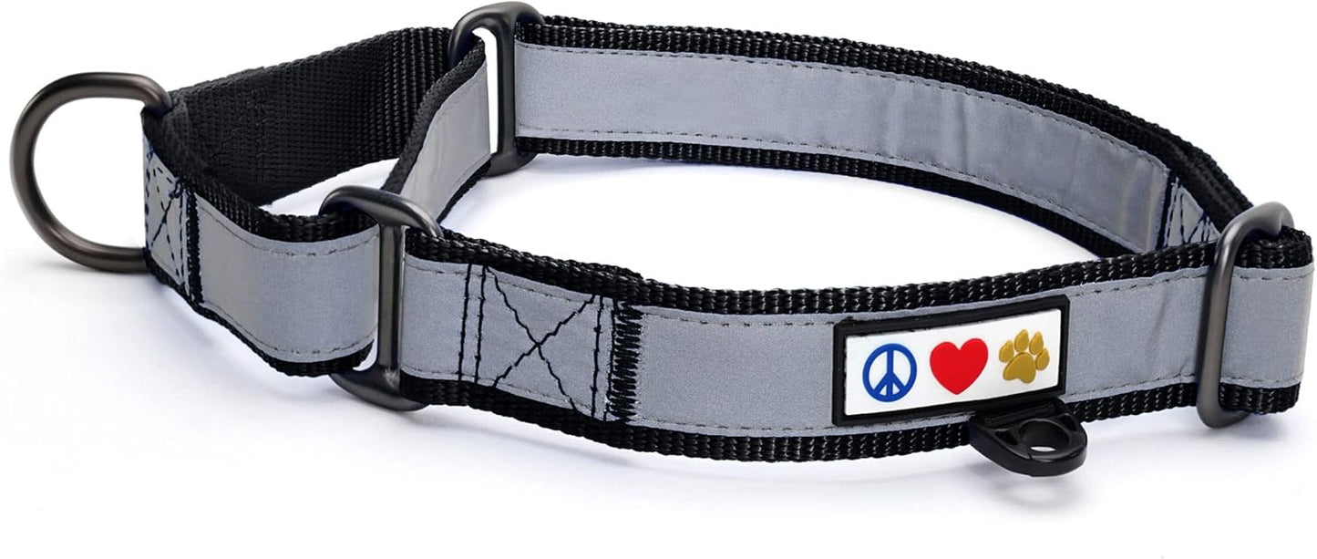Pawtitas Chain Martingale Dog Collar Puppy Collar Reflective Dog Collar Training Dog Collar Behavioral Dog Chain Collar Collar Large Dog Collar Orange Dog Collar