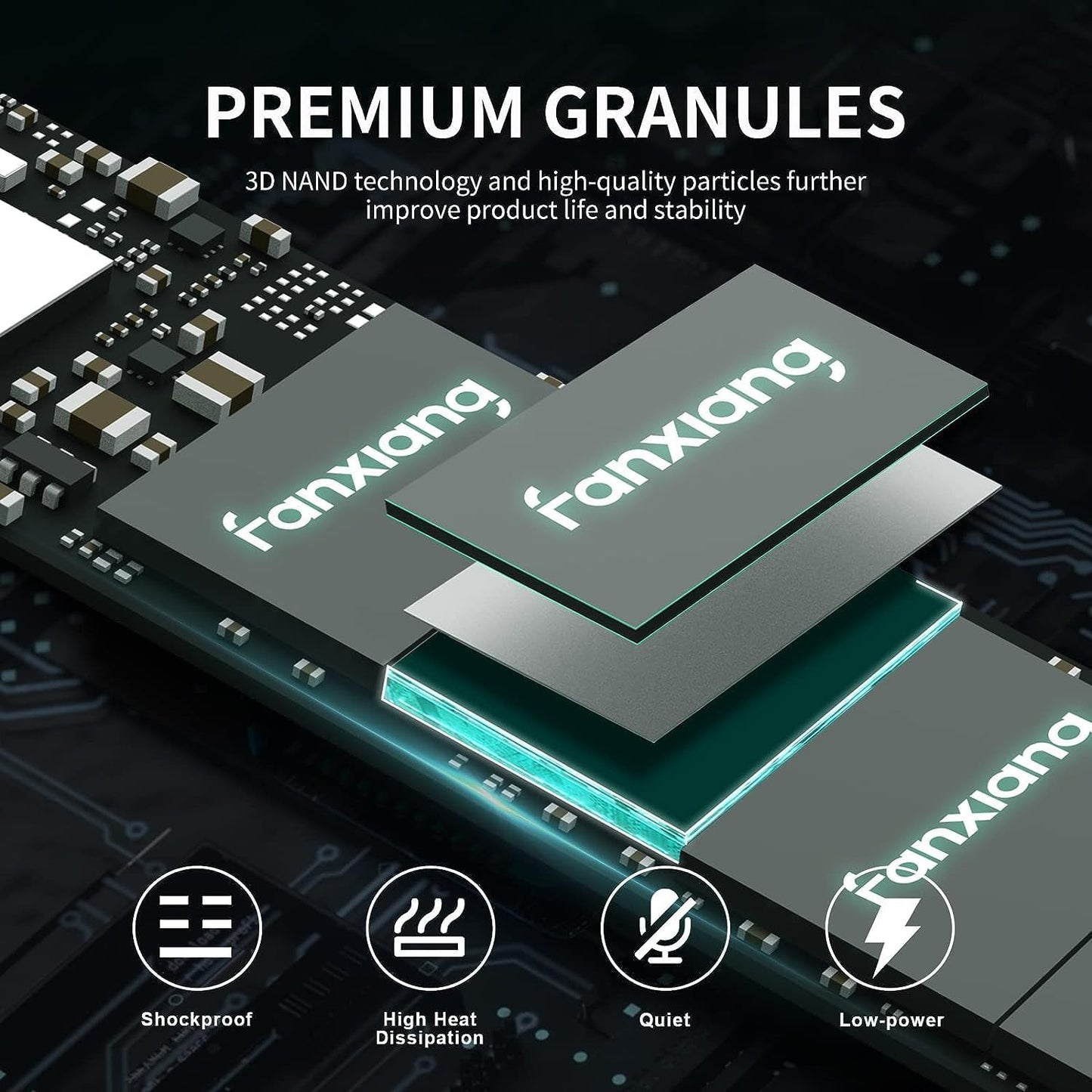 fanxiang S500 Pro M.2 SSD 2TB NVMe 2280 PCIe Gen 3x4 3500MB/s 3D NAND TLC 1200TBW Internal Solid State Hard Drive