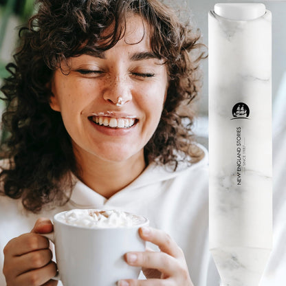 Powerful Milk Frother Handheld Foam Maker, Mini Whisk Drink Mixer for Coffee, Cappuccino, Latte, Matcha, Hot Chocolate, With Stand, Black