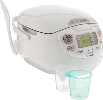 Zojirushi NS-ZCC10 5.5-Cup Neuro Fuzzy Rice Cooker And Warmer In Premium White