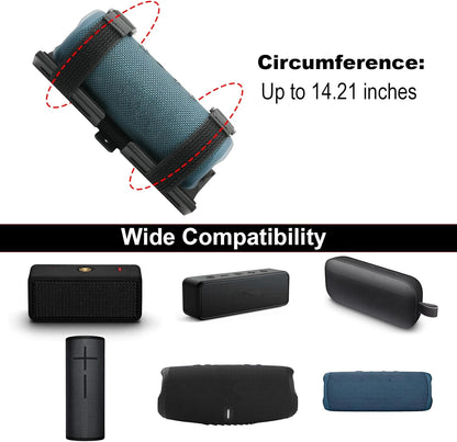 TXEsign Portable Speaker Mount for Jet Ski/Snowmobile/Boat/Sea-Doo, Speaker Bracket Metal Speaker Mount Holder for JBL Charge 4/5, JBL Flip 5/Flip 6/UE Boom 3/Wingman View Golf