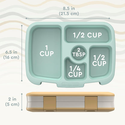 Bentgo Kids 5-Compartment Leak-Proof Bento-Style Lunch Box (Whimsy & Wonder Collection) - Ideal for Ages 3-7, Drop-Proof & Durable, Dishwasher Safe, & PFAS & BPA-Free Materials (Checker Gradient)