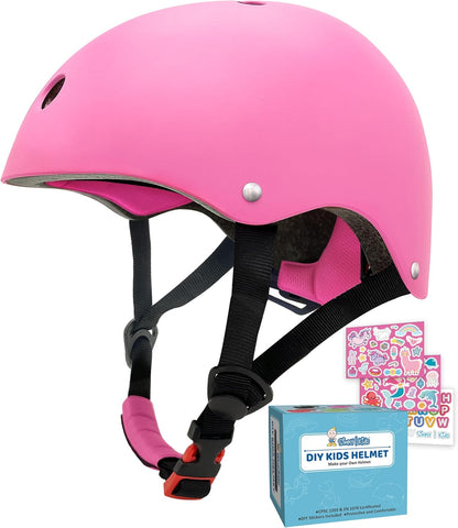 Kids Bike Helmet with DIY Stickers for Toddler Boys Girls I CPSC & CE Certified for Skateboard Roller-Skating Bicycle Scooter I Baby Infant Youth Child Ages 3-5 5-8 8-11 Year Old