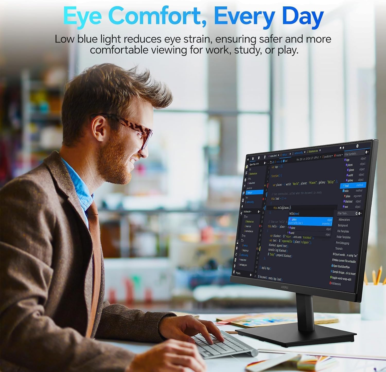 KOORUI 34-inch Ultrawide Curved WQHD 3440×1440 Gaming Monitor, 165Hz 144Hz Curved 1000R- PIP/PBP, 1ms(MPRT) with DisplayHDR 400, DCI-P3 90% Color Gamut, AdaptiveSync, HDMI/DisplayPort, 34E6UC - PuriLite