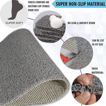 Loofah Mats for Shower, Non Slip | Quick Drying | Soft on Your Feet | Soft Textured Shower Mat Bath Mat Bathtub Mat Massage Mat Loofah Mat for Bathroom,Shower Tub or Wet Areas