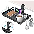 7-in-1 Desk Side Organizer | Under Desk Laptop Holder | Desk Storage Organizer | Office Desk Organizer | Multipurpose Desk Organizer | Laptop Mount with Cup Holder