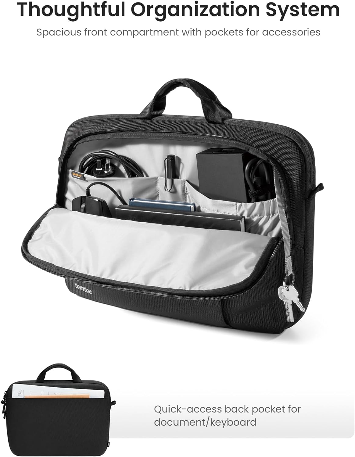tomtoc 360 Protective Laptop Carrying Case for 16-inch MacBook Pro M4/M3/M2/M1 Pro/Max A3403 A3186 A2991 A2780, Water-resistant Laptop Shoulder Bag fits 15-inch MacBook Air M4 2025, M3/A3114, M2/A2941