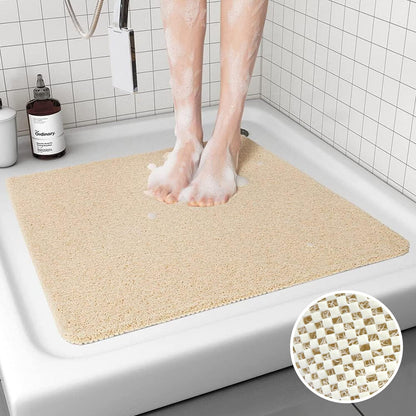 Loofah Mats for Shower, Non Slip | Quick Drying | Soft on Your Feet | Soft Textured Shower Mat Bath Mat Bathtub Mat Massage Mat Loofah Mat for Bathroom,Shower Tub or Wet Areas