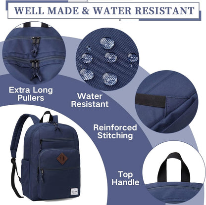 School Backpack for Men Women,Vaschy Lightweight School Bag Bookbag Casual Daypack for High School/College/Teens/Travel/Work