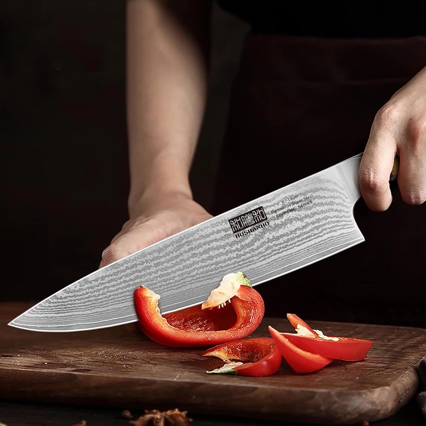 HOSHANHO Damascus Fillet Knife 7 Inch, Professional VG-10 Super Steel Boning Knife, Ultra Sharp Fish Knife with Ergonomic Handle