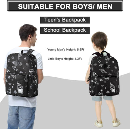 School Backpack for Kids, VASCHY Lightweight Water Resistant Casual Schoolbag Daypack for Men Women Teen Boys Girl Bookbag