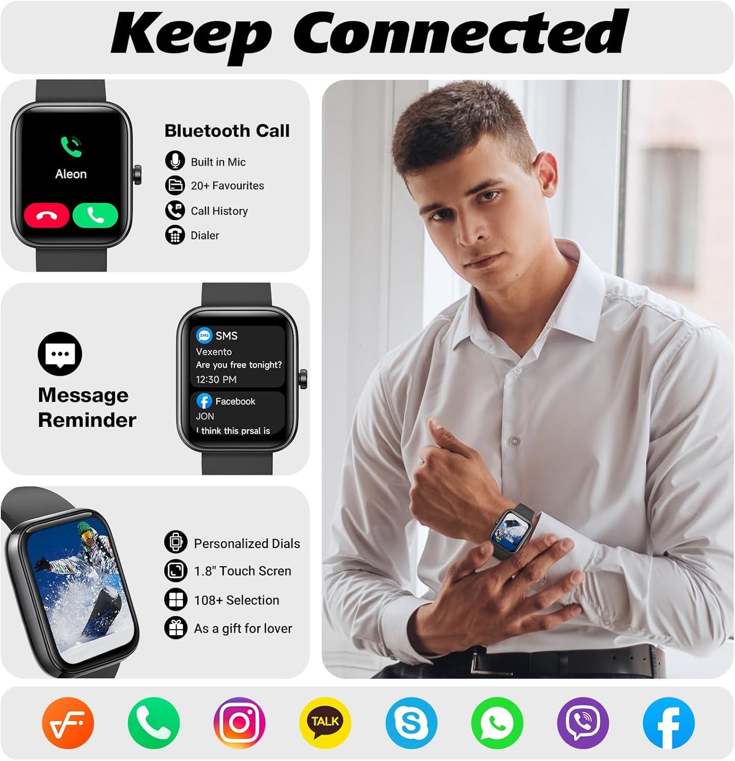Purilite Select Alexa-Enabled Smartwatch
