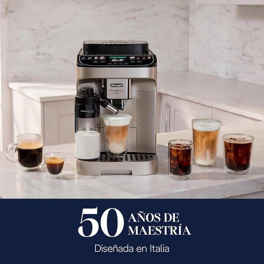 Automatic Espresso Machine with Milk Frother | 20 Hot & Cold Drinks, Built-In Grinder and Touchscreen