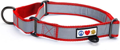 Pawtitas Chain Martingale Dog Collar Puppy Collar Reflective Dog Collar Training Dog Collar Behavioral Dog Chain Collar Collar Large Dog Collar Orange Dog Collar
