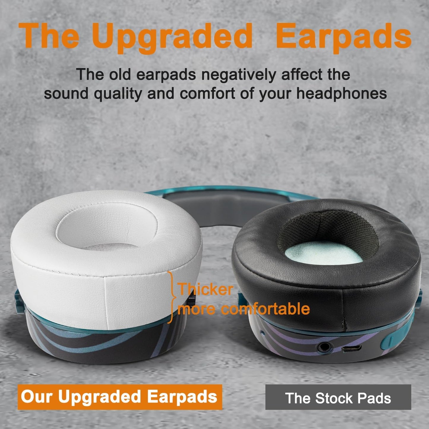 SOULWIT Replacement Earpads for Skullcandy Hesh 3/ANC/Evo & Crusher Wireless/ANC/Evo & Venue ANC Over-Ear Headphones, Ear Pads Cushions with Noise Isolation Foam - Hesh3 PL Black