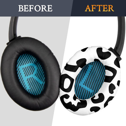 SoloWIT Earpads Cushions for Bose Headphones, Replacement Ear Pads for Bose QuietComfort 15 QC15 QC25 QC2 QC35/Ae2 Ae2i Ae2w/SoundTrue & SoundLink Around-Ear Series - QC25 PL Black&Blue