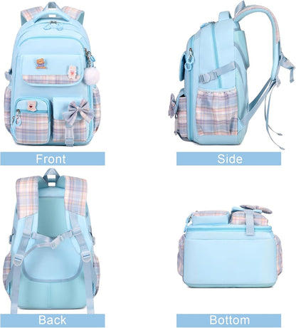 ACESAK Girls Backpack - 3PCS Backpack for Girls Cute School Backpacks for Girls Kindergarten