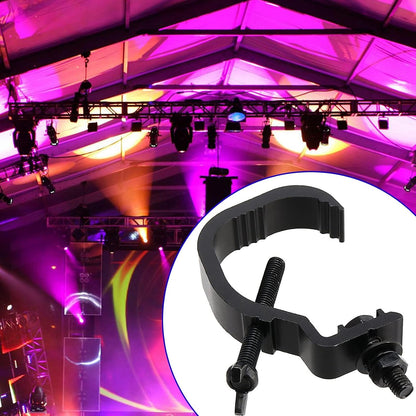KOHAND 10 Pack Stage Light Clamp Hook, Aluminum Alloy Truss C-Clamp, Heavy Duty Stage Lights Truss Clamp for DJ Lighting Par Lights Spot Lights, Fit for 1.18-2 Inch OD Tube/Pipe, Black