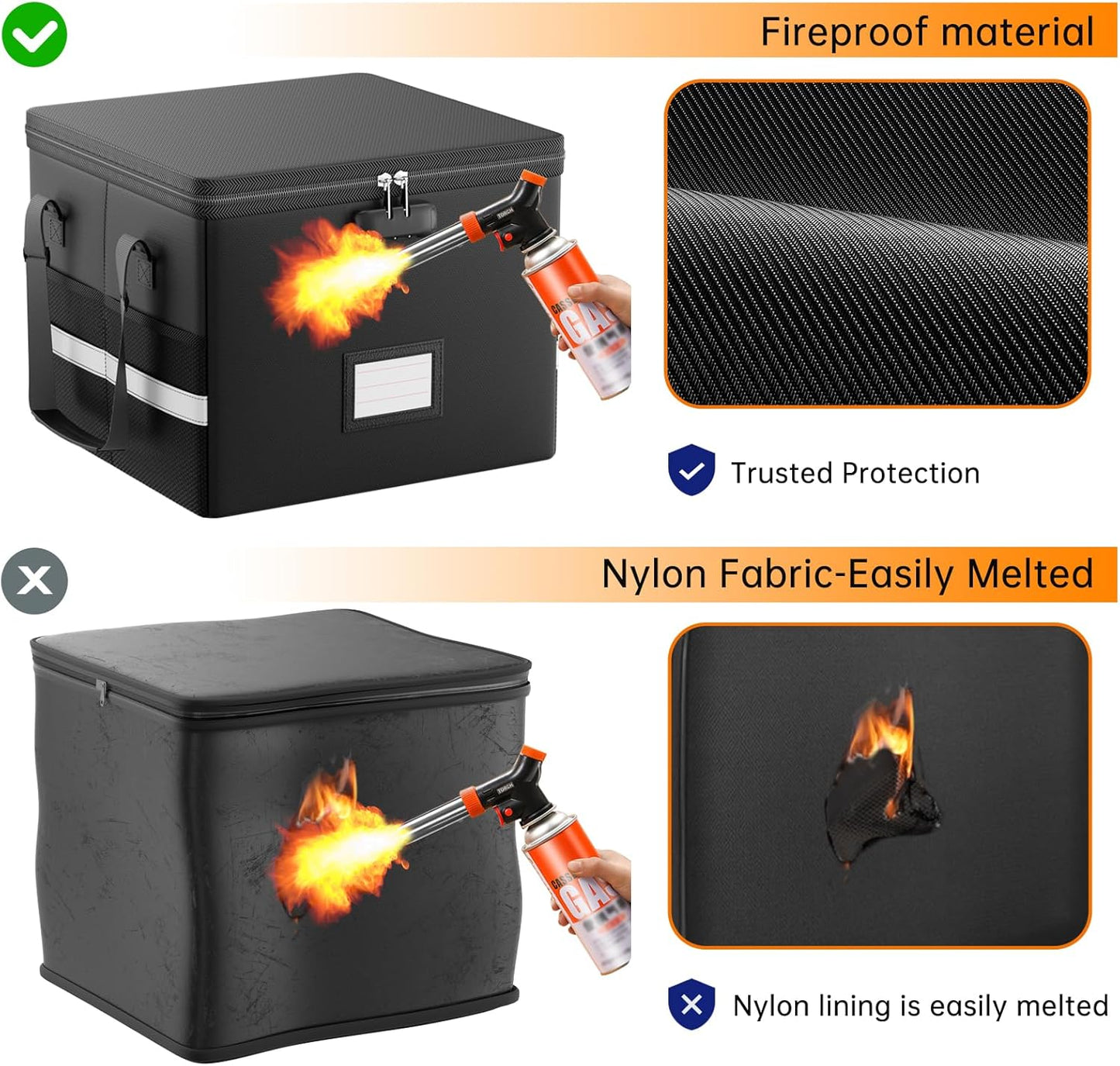 Purilite Select Fireproof & Waterproof File Storage Box