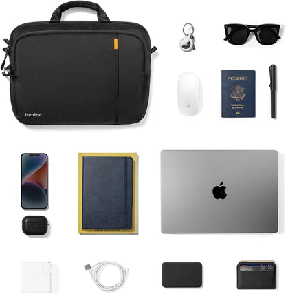 tomtoc 360 Protective Laptop Carrying Case for 16-inch MacBook Pro M4/M3/M2/M1 Pro/Max A3403 A3186 A2991 A2780, Water-resistant Laptop Shoulder Bag fits 15-inch MacBook Air M4 2025, M3/A3114, M2/A2941