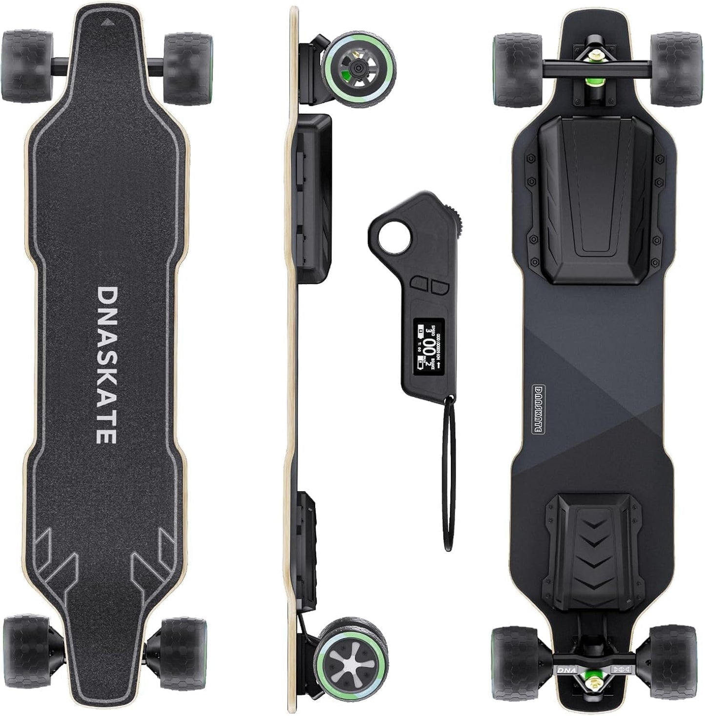 V4 Electric Skateboard with Remote,28MPH Top Speed, 22 Miles Range,2X500W Hub-Motor, Electric Longboard for Adults & Teens Beginners