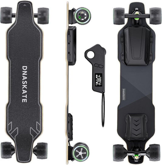 V4 Electric Skateboard with Remote,28MPH Top Speed, 22 Miles Range,2X500W Hub-Motor, Electric Longboard for Adults & Teens Beginners