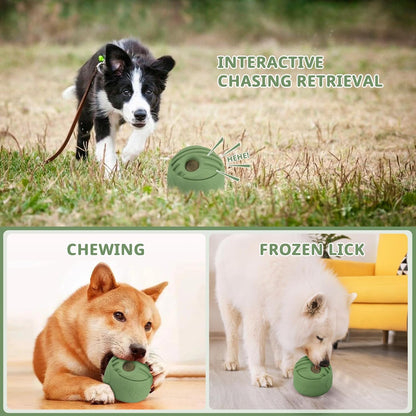 Atdoall Interactive Dog Puzzle Toy, Treat Dispensing Dog Enrichment Toy, Large Chew Toy - Puppy Boredom Relief, Dogs Treat Balls, Sturdy Frozen Treat Toy for Medium and Large Dogs