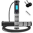 RENPHO Smart Jump Rope, Cordless Jump Rope, High-Speed Jump Rope with Counter, Fitness Skipping Rope with APP Data Analysis, Workout Jump Ropes for Home Gym, Crossfit for Exercise for Men, Women