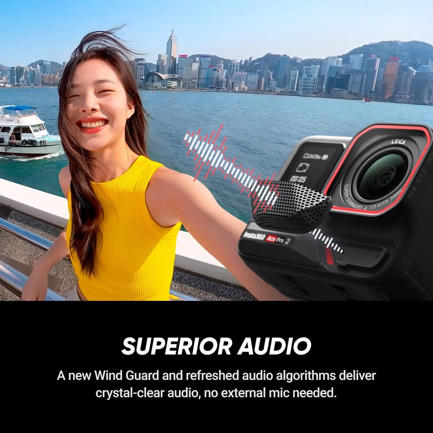 Insta360 Ace Pro 2 Standard Bundle - 8K Waterproof Action Camera Co-Engineered with Leica, 1/1.3" Sensor, Dual AI Chip, Leading Low Light, Superior Audio, Flip Screen & AI Editing for Vlogs
