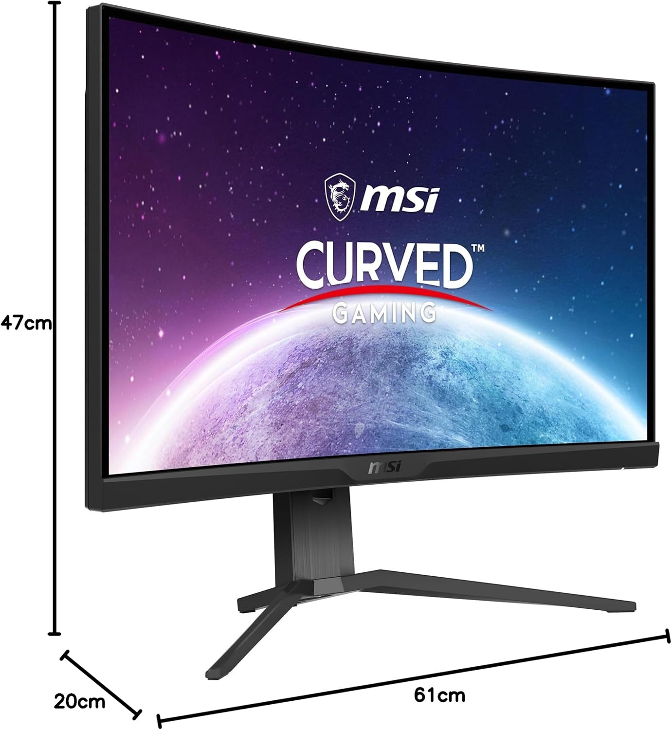 MSI Optix MAG342CQR 1500R Curvature 21:9 Aspect Ratio Narrow Bezel 1ms 3440x1440(UWQHD) 144Hz Refresh Rate Tilt/Swivel/Height/Pivot Adjustment 34" AMD Freesync Gaming Curved Monitor, Black, Pack of 1