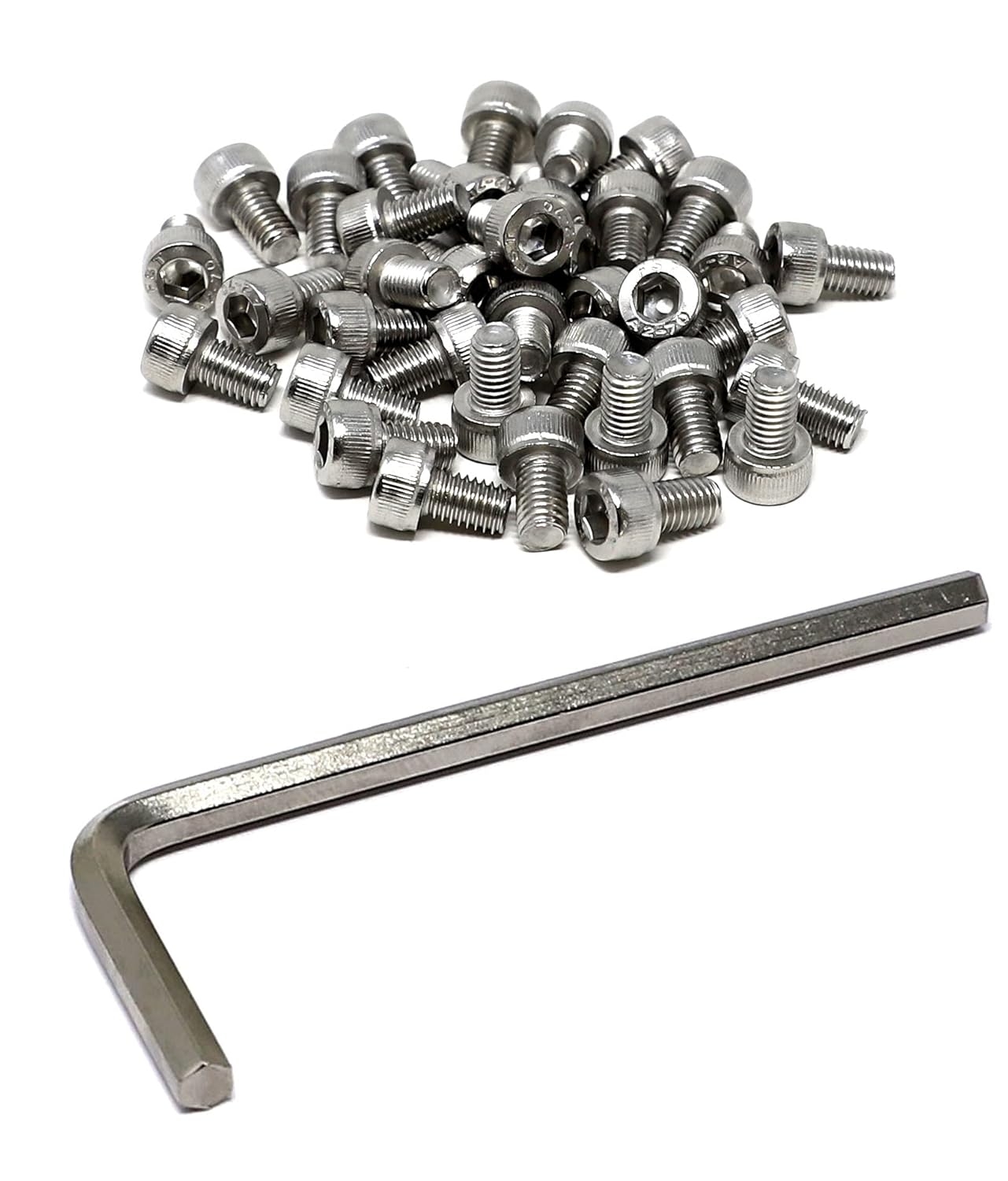 iexcell 25 Pcs M6 x 20mm Thread Pitch 1 mm Stainless Steel 304 Hex Socket Head Cap Screws Bolts Kit