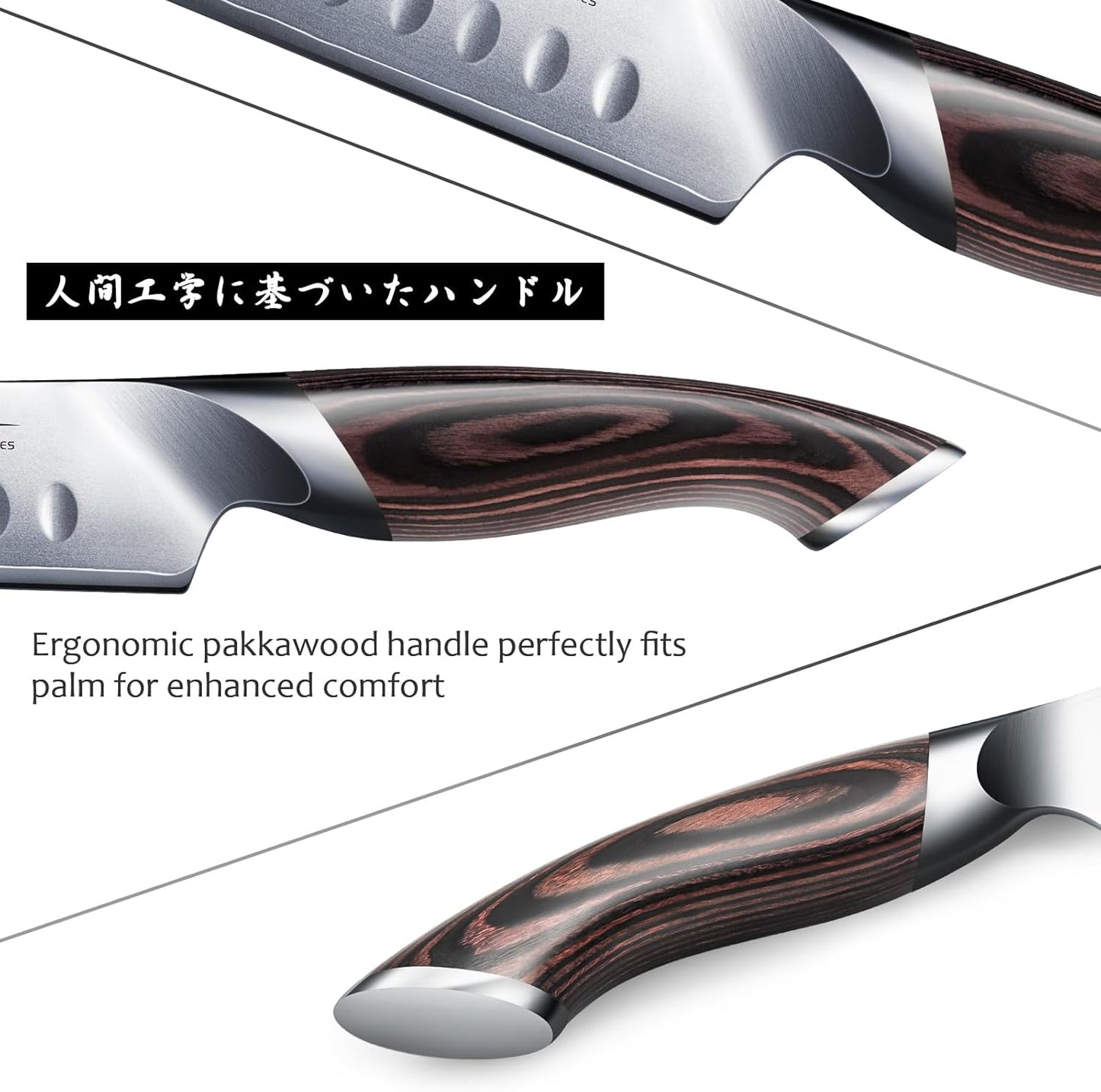 HOSHANHO Carving Knife 12 Inch, Japanese High Carbon Steel Slicing Knife with Ergonomic Pakkawood Handle, Razor Sharp Brisket Knife for Meat Cutting, BBQ, Turkey