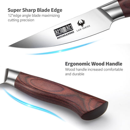 HOSHANHO Fillet Knife 7 Inch, Professional High Carbon Stainless Steel Boning Knife for Meat, Ultra Sharp Japanese Fish Fillet Knife with Ergonomic Wood Handle