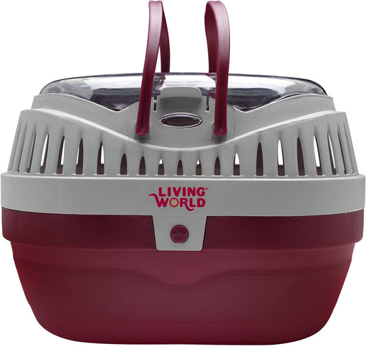 Living World 60888 Pet Carrier, Red/Grey, Large