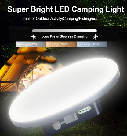 LED Camping Lantern Rechargeable, 9900mAh Power Bank LED Lantern with Magnet Tent Lantern IPX4 Waterproof 2500LM 4 Light Modes for Hook Camping, Hiking, Hurricane Emergency, Home and Car