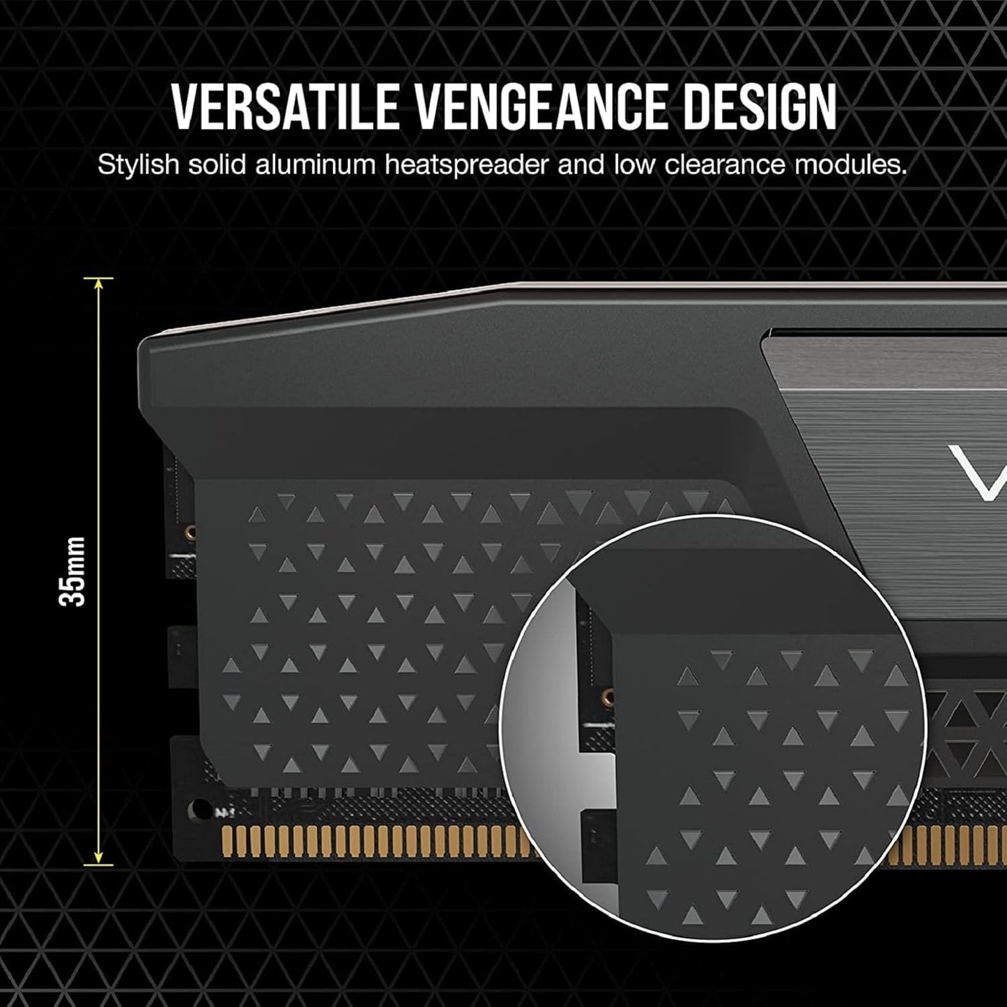 CORSAIR VENGEANCE DDR5 RAM 32GB (2x16GB) 6000MHz CL36 Intel XMP iCUE Compatible Computer Memory - Black (CMK32GX5M2E6000C36)