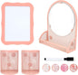 Locker Accessories Kit, Back to School Essentials, 9 Pieces Locker Organizer Supplies with Magnetic, Locker Decor Includes Whiteboard, Locker Mirror, Magnets, and Other Locker Decorations