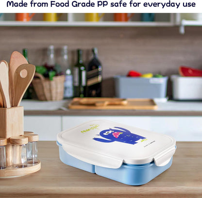 MISS BIG® Bento Box,Lunch Box Adult,Ideal Leak Proof Lunch Containers,Mom's Choice Lunch Box for Kids,No BPAs and No Chemical Dyes,Microwave and Dishwasher Safe Lunch Container (1900ml White)