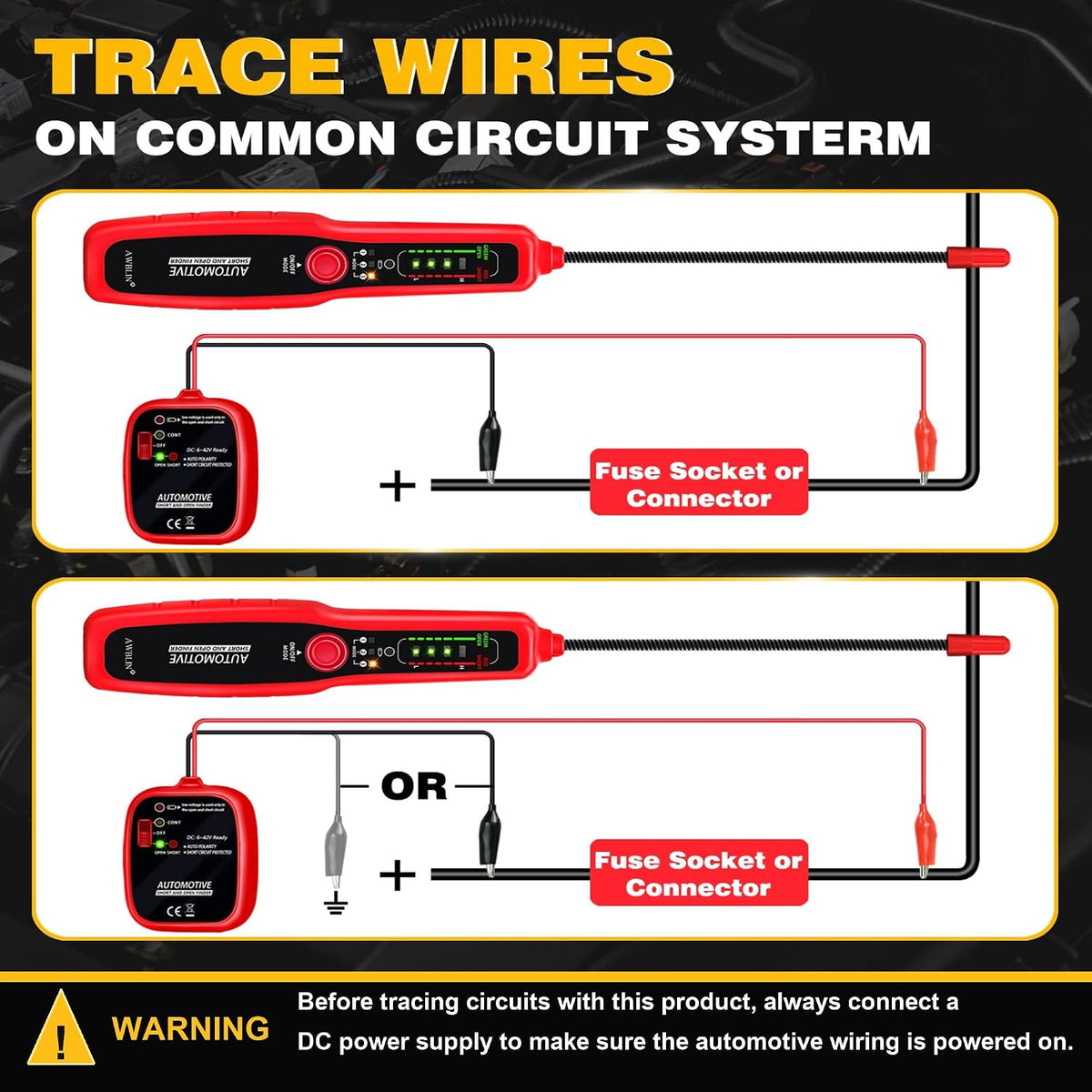 AWBLIN Wire Tracer Automotive Short & Open Finder Circuit Breaker Finder