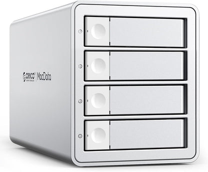 ORICO Daisy-Chain 5 Bay Hard Drive Enclosure USB 3.2 Gen 2 Aluminum Das Enclosure Support 22TB and Expansion Max Up to 330TB for 3.5-inchs HDD -9958C3