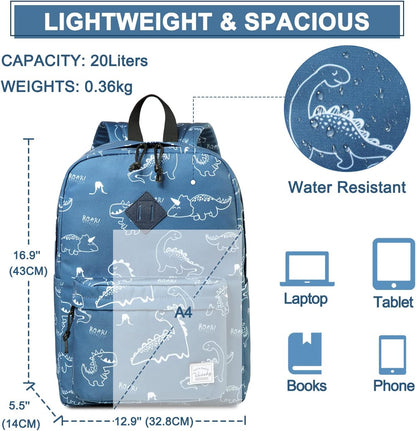 School Backpack for Kids, VASCHY Lightweight Water Resistant Casual Schoolbag Daypack for Men Women Teen Boys Girl Bookbag