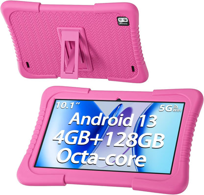 SGIN 10 Inch Tablet, 4GB RAM 128GB ROM, Android 13 Tablet, Octa-Core 2.0Ghz Processor, 1280 * 800 IPS, 2MP+8MP Camera, 6000mAh, GPS, WiFi, Bluetooth (Blue)
