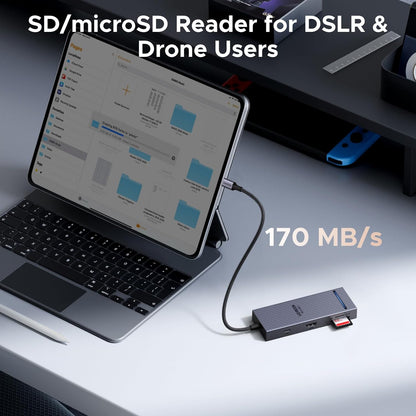 UGREEN Revodok Pro Hub USB C 8 in 1 Dock 4K@60Hz HDMI, Docking Station with USB-A 3.2, USB-A 2.0, 2 x USB-C 3.2, SD/TF Card Reader, PD 100W for MacBook Pro/Air, iPad Pro, XPS, Thinkpad