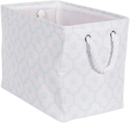 DII Bone Dry RoundSmall Pet Toy and Accessory Storage Bin, 12"(Dia) x9(H), Collapsible Organizer Storage Basket for Home Decor, Pet Toy, Blankets, Leashes and Food-Gray Stripes