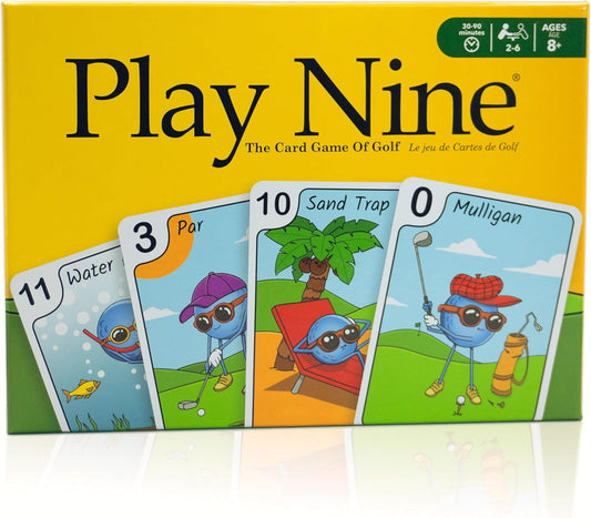 Play Nine - The Card Game of Golf, Best Card Games for Families, Strategy Game for Couples, Fun Game Night Kids, Teens and Adults, The Perfect Golf Gift