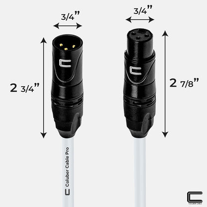 Balanced XLR Cable Male to Female - 6 Feet Pink - Pro 3-Pin Microphone Connector for Powered Speakers, Audio Interface or Mixer for Live Performance & Recording
