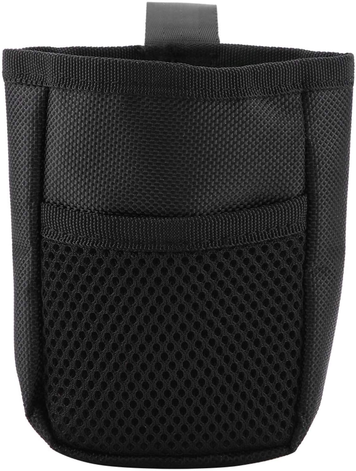 Dog Treats Training Pouch, Pet Training Waist Bag Mini Snack Carrier with Clip for Dogs Birds Positive Reinforcement Training Agility Outdoor Activities Black